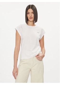 Pepe Jeans Top Bloom PL504821 Biały Regular Fit ze sklepu MODIVO w kategorii Bluzki damskie - zdjęcie 168574491