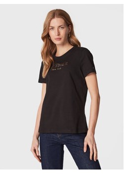 Tommy Hilfiger T-Shirt Foil WW0WW37194 Czarny Regular Fit ze sklepu MODIVO w kategorii Bluzki damskie - zdjęcie 168574711