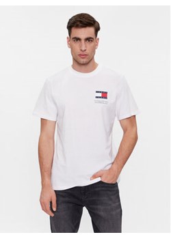 Tommy Jeans T-Shirt Essential Flag DM0DM18263 Biały Slim Fit ze sklepu MODIVO w kategorii T-shirty męskie - zdjęcie 168574870