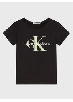 Calvin Klein Jeans T-Shirt Monogram Logo IU0IU00267 Czarny Regular Fit ze sklepu MODIVO w kategorii T-shirty chłopięce - zdjęcie 168574881