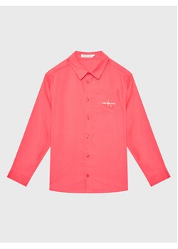 Calvin Klein Jeans Koszula Monogram Logo IG0IG01951 Różowy Relaxed Fit ze sklepu MODIVO w kategorii Koszule chłopięce - zdjęcie 168574973