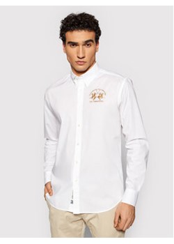 La Martina Koszula Poplin CCMC01 PP003 Biały Regular Fit ze sklepu MODIVO w kategorii Koszule męskie - zdjęcie 168575032