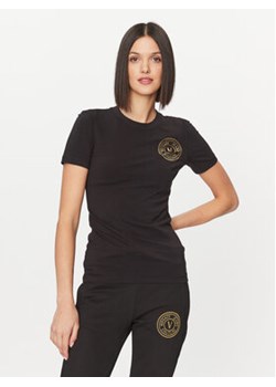 Versace Jeans Couture T-Shirt 75HAHT06 Czarny Slim Fit ze sklepu MODIVO w kategorii Bluzki damskie - zdjęcie 168575252