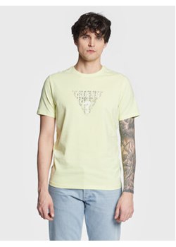 Guess T-Shirt Geo Triangle M3GI23 J1314 Zielony Slim Fit ze sklepu MODIVO w kategorii T-shirty męskie - zdjęcie 168575704