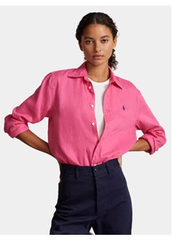 Polo Ralph Lauren Koszula Ls Rx Anw St 211920516014 Różowy Regular Fit ze sklepu MODIVO w kategorii Koszule damskie - zdjęcie 168576111