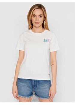 Converse T-Shirt Exploration Team 10022260-A02 Biały Standard Fit ze sklepu MODIVO w kategorii Bluzki damskie - zdjęcie 168576233
