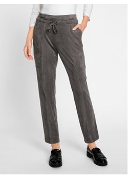 Olsen Spodnie materiałowe Lisa 14002007 Szary Regular Fit ze sklepu MODIVO w kategorii Spodnie damskie - zdjęcie 168576271