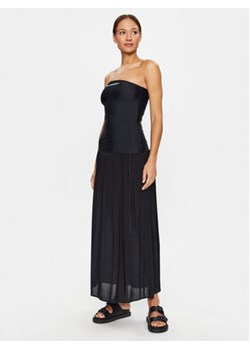 KARL LAGERFELD Sukienka letnia Straples Beach Dress 231W2206 Czarny Regular Fit ze sklepu MODIVO w kategorii Sukienki - zdjęcie 168576632