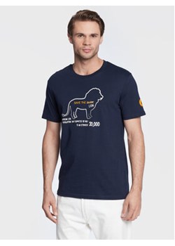 Save The Duck T-Shirt DT1008M PESY15 Granatowy Regular Fit ze sklepu MODIVO w kategorii T-shirty męskie - zdjęcie 168576711