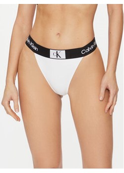 Calvin Klein Swimwear Dół od bikini KW0KW02259 Biały ze sklepu MODIVO w kategorii Stroje kąpielowe - zdjęcie 168576733