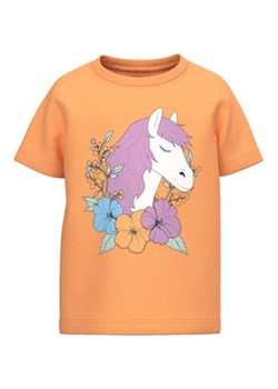 NAME IT T-Shirt 13213347 Pomarańczowy Regular Fit ze sklepu MODIVO w kategorii Bluzki dziewczęce - zdjęcie 168576960