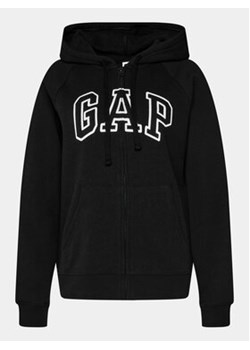 Gap Bluza 463503-02 Czarny Regular Fit ze sklepu MODIVO w kategorii Bluzy damskie - zdjęcie 168578200