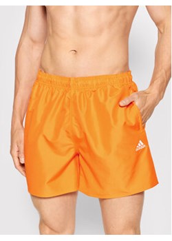adidas Szorty kąpielowe Solid Swim HA0375 Pomarańczowy Regular Fit ze sklepu MODIVO w kategorii Kąpielówki - zdjęcie 168578444