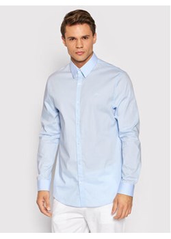 Guess Koszula Sunset M1YH20 W7ZK1 Niebieski Slim Fit ze sklepu MODIVO w kategorii Koszule męskie - zdjęcie 168579651