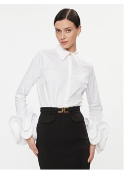 Elisabetta Franchi Body CB-010-37E2-V440 Biały Regular Fit ze sklepu MODIVO w kategorii Koszule damskie - zdjęcie 168579883