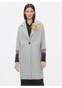 Maryley Płaszcz przejściowy 23IB148/M11/5CGR Szary Regular Fit ze sklepu MODIVO w kategorii Płaszcze damskie - zdjęcie 168580021
