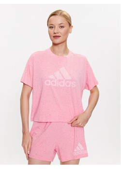 adidas T-Shirt Future Icons Winners T-Shirt IC0496 Różowy Loose Fit ze sklepu MODIVO w kategorii Bluzki damskie - zdjęcie 168580050