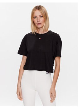Tommy Hilfiger T-Shirt Essentials S10S101670 Czarny Cropped Fit ze sklepu MODIVO w kategorii Bluzki damskie - zdjęcie 168581061