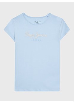 Pepe Jeans T-Shirt Hana PG502924 Niebieski Regular Fit ze sklepu MODIVO w kategorii Bluzki dziewczęce - zdjęcie 168581674