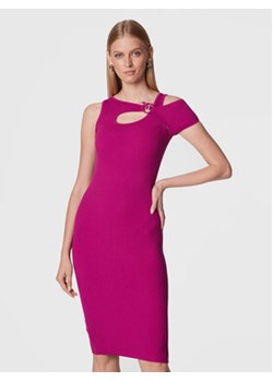 Pinko Sukienka dzianinowa Ace 1G17TZ Y7VP Fioletowy Slim Fit ze sklepu MODIVO w kategorii Sukienki - zdjęcie 168581680