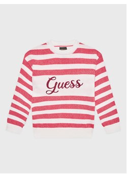 Guess Sweter K3RR01 Z2NN0 Różowy Regular Fit ze sklepu MODIVO w kategorii Swetry dziewczęce - zdjęcie 168581700