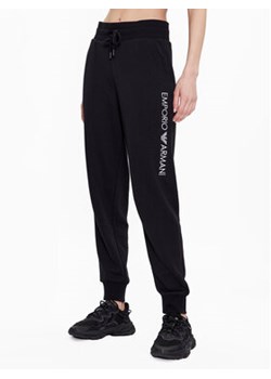 Emporio Armani Underwear Spodnie dresowe 164683 3R268 00020 Czarny Regular Fit ze sklepu MODIVO w kategorii Spodnie damskie - zdjęcie 168581740