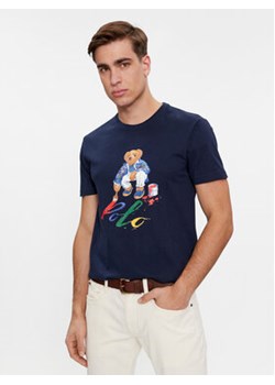 Polo Ralph Lauren T-Shirt 710853310025 Granatowy Slim Fit ze sklepu MODIVO w kategorii T-shirty męskie - zdjęcie 168582222
