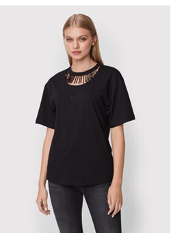 Pinko T-Shirt Tiphanie 1G18AS A06Y Czarny Regular Fit ze sklepu MODIVO w kategorii Bluzki damskie - zdjęcie 168582752