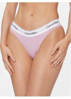 Calvin Klein Underwear Stringi 0000F3786E Różowy ze sklepu MODIVO w kategorii Majtki damskie - zdjęcie 168583061