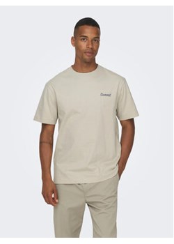 Only & Sons T-Shirt 22026424 Beżowy Relaxed Fit ze sklepu MODIVO w kategorii T-shirty męskie - zdjęcie 168583361