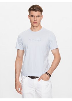 Guess T-Shirt M2BP47 K7HD0 Niebieski Slim Fit ze sklepu MODIVO w kategorii T-shirty męskie - zdjęcie 168583590