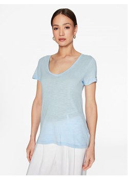 Tommy Hilfiger T-Shirt WW0WW37862 Niebieski Regular Fit ze sklepu MODIVO w kategorii Bluzki damskie - zdjęcie 168583621