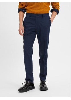 Selected Homme Spodnie materiałowe 16085270 Granatowy Slim Fit ze sklepu MODIVO w kategorii Spodnie męskie - zdjęcie 168583681
