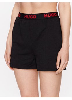 Hugo Szorty piżamowe 50490600 Czarny Regular Fit ze sklepu MODIVO w kategorii Piżamy damskie - zdjęcie 168583770