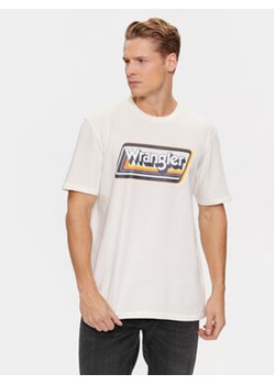 Wrangler T-Shirt 112341195 Biały Relaxed Fit ze sklepu MODIVO w kategorii T-shirty męskie - zdjęcie 168583811
