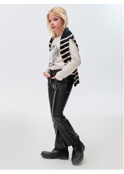 Mayoral Spodnie skórzane 7.508 Czarny Regular Fit ze sklepu MODIVO w kategorii Spodnie dziewczęce - zdjęcie 168583892