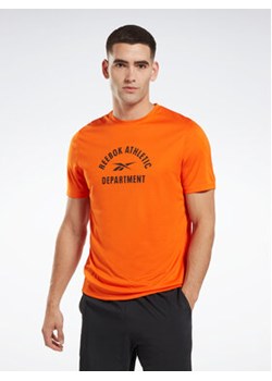 Reebok T-Shirt Training Graphic IC7665 Pomarańczowy Active Fit ze sklepu MODIVO w kategorii T-shirty męskie - zdjęcie 168584222