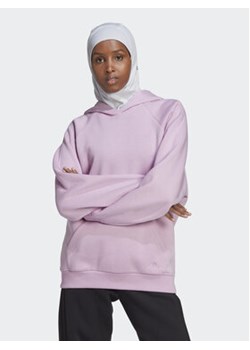 adidas Bluza ALL SZN Fleece HN4214 Różowy Loose Fit ze sklepu MODIVO w kategorii Bluzy damskie - zdjęcie 168584480