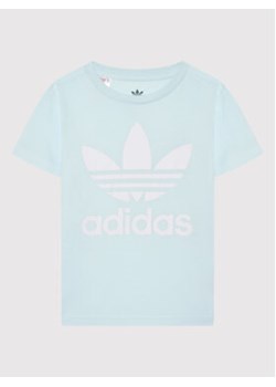 adidas T-Shirt Trefoil HS8863 Niebieski Regular Fit ze sklepu MODIVO w kategorii Bluzki dziewczęce - zdjęcie 168584541