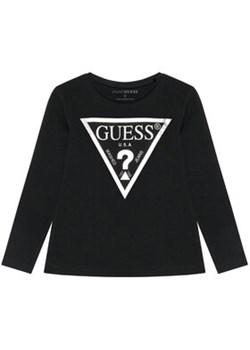 Guess Bluzka K84I18 K8HM0 Czarny Slim Fit ze sklepu MODIVO w kategorii Bluzki dziewczęce - zdjęcie 168585073