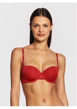 Calvin Klein Underwear Biustonosz z fiszbiną 000QF5146E Czerwony ze sklepu MODIVO w kategorii Biustonosze - zdjęcie 168585550