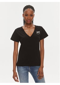 Pinko T-Shirt 102950 A1N8 Czarny Regular Fit ze sklepu MODIVO w kategorii Bluzki damskie - zdjęcie 168585562