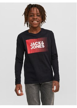 Jack&Jones Junior Bluzka 12244209 Czarny Regular Fit ze sklepu MODIVO w kategorii T-shirty chłopięce - zdjęcie 168585912