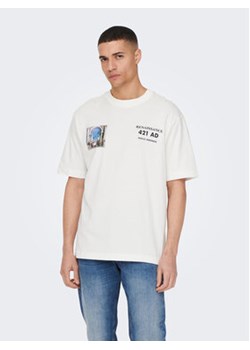 Only & Sons T-Shirt 22025268 Biały Relaxed Fit ze sklepu MODIVO w kategorii T-shirty męskie - zdjęcie 168586102