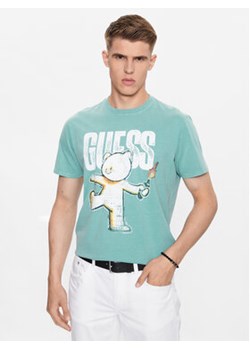 Guess T-Shirt M3YI88 KBDL0 Niebieski Regular Fit ze sklepu MODIVO w kategorii T-shirty męskie - zdjęcie 168586392