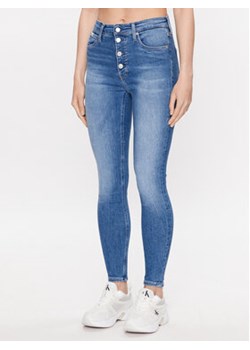 Calvin Klein Jeans Jeansy J20J221252 Niebieski Skinny Fit ze sklepu MODIVO w kategorii Jeansy damskie - zdjęcie 168586530