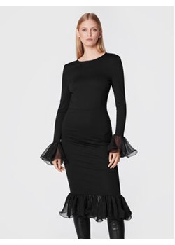 ROTATE Sukienka koktajlowa Heavy Jersey RT1870 Czarny Regular Fit ze sklepu MODIVO w kategorii Sukienki - zdjęcie 168586852