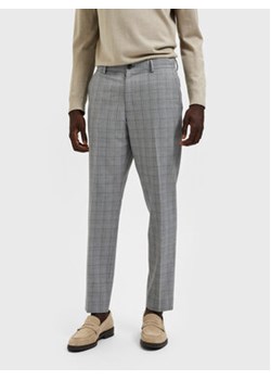 Selected Homme Spodnie materiałowe 16087750 Szary Slim Fit ze sklepu MODIVO w kategorii Spodnie męskie - zdjęcie 168587341