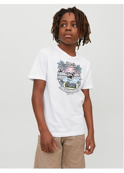 Jack&Jones Junior T-Shirt 12235519 Biały Standard Fit ze sklepu MODIVO w kategorii T-shirty chłopięce - zdjęcie 168587370