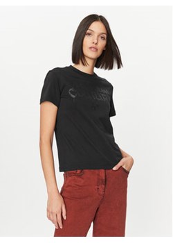Versace Jeans Couture T-Shirt 75HAHT16 Czarny Regular Fit ze sklepu MODIVO w kategorii Bluzki damskie - zdjęcie 168587622